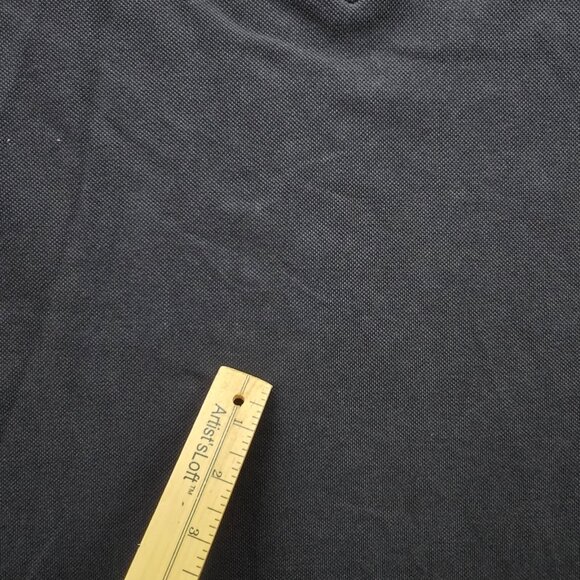 Bath Rugby Polo Shirt Mens Medium Black Blue‎ Short Sleeve Striped 1865 Crest - Picture 4 of 11